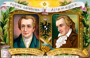 Johann Wolfgang von Goethe und Johann Christoph Friedrich von Schiller, ca. 1900