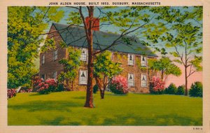 John Alden House, Duxbury, Massachusetts, um 1940er Jahre