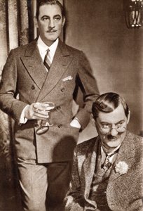 John Barrymore und Lionel Barrymore, amerikanische Schauspieler, 1933