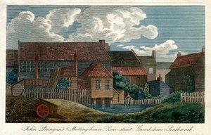 John Bunyans Versammlungshaus, Zoar-Straße, Gravel-Lane, Southwark, London, 1814