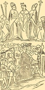 Johann Huss verurteilt und zur Hinrichtung geführt, ca. 1930