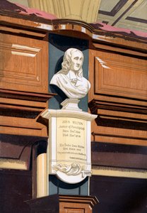 John Miltons Denkmal, St. Giles Kirche, Cripplegate, London, um 1850 von Unbekannt