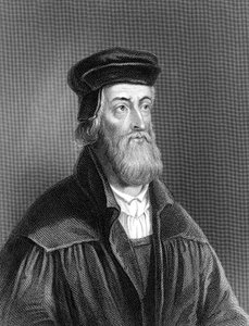 John Wycliffe, englischer Religionsreformer des 14. Jahrhunderts, 1882 von Unbekannt