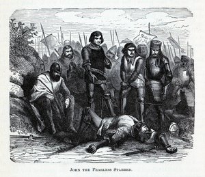 Johann der Furchtlose erstochen, 1882 von Unbekannt