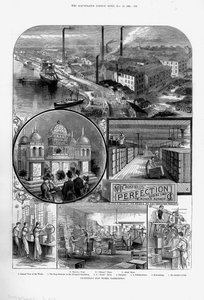 Joseph Crosfield & Sons Seifenfabrik in Bank Quarry, Warrington, Cheshire, 1886