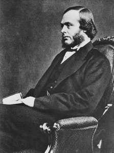 Joseph Lister, englischer Chirurg und Pionier der antiseptischen Chirurgie, ca. 1867
