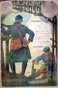 Journée du Poilu 25 et 26 Décembre 1915, französisches Plakat des Ersten Weltkriegs, 1915