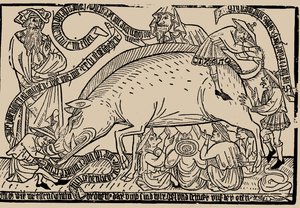 Judensau, ca. 1470