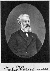 Jules Verne, französischer Abenteuer- und Science-Fiction-Autor, 1888