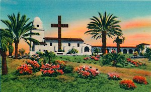 Junipero Serra Museum, Altstadt. San Diego, Kalifornien, ca. 1941