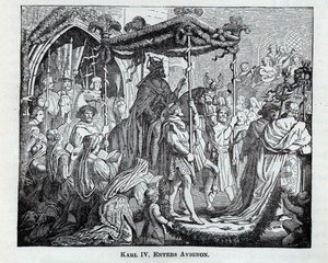 Karl IV. betritt Avignon, 1882