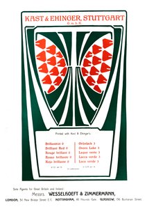 Kast & Ehinger, Stuttgart Werbung, 1909