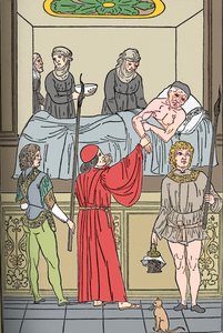 Ketham: Fasciculus Medicinae, Venedig, 1493, Die Behandlung der Pest, ca. 1493 von Unbekannt