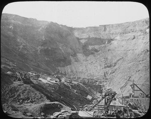 Kimberley-Diamantenmine, Südafrika, ca. 1890