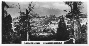 Kinchinjunga von Beechwood, Darjeeling, Indien, um 1925
