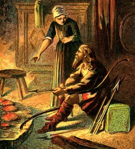 König Alfred und die Kuchen, ca. 1850