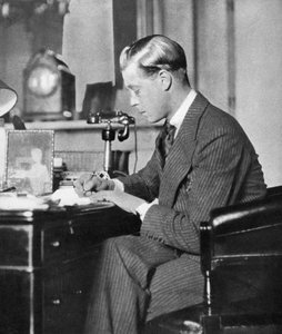 König Edward VIII. bei der Arbeit