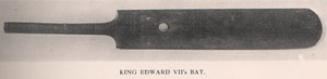 Kricket-Schläger von König Edward VII, 1912 von Unbekannt