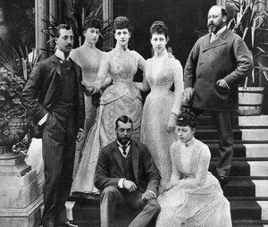 Die Familie von König Edward VII, Marlborough House, London, ca. 1890