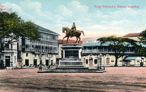 König-Edward-Statue, Bombay, Indien, frühes 20. Jahrhundert