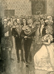 König Georg IV. hält eine Audienz im Holyrood Palace, Edinburgh, 1822, ca. 1890 von Unbekannt