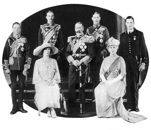 König George V und seine Familie, ca. 1930er Jahre