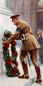 König Georg V. am Kenotaph, 11. November 1920, um 1935