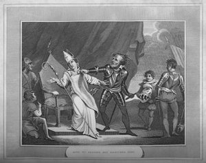 König Wilhelm ergreift seinen Bruder Odo, 1838