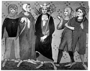 König und Hof, spätes 13.-14. Jahrhundert, 1910