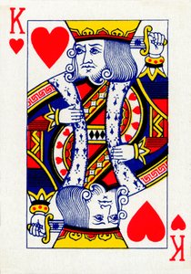 Herzkönig aus einem Kartenspiel von Goodall & Son Ltd., um 1940