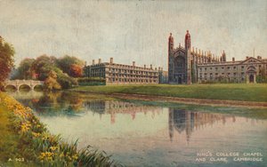 Kings College Chapel und Clare College, Cambridge, ca. 1935