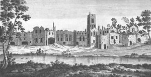 Kirkstall Abbey, Leeds, West Yorkshire, 18. Jahrhundert von Unbekannt