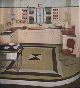 Küche entworfen von George Sakier, 1939
