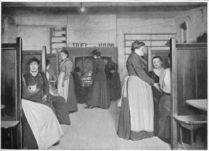 Küche in einem Frauenwohnheim, Spitalfields, London, ca. 1903