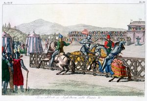 Ritter beim Turnier, 12. Jahrhundert, um 1815