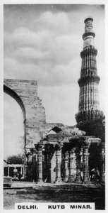 Kutb Minar, Delhi, Indien, um 1925