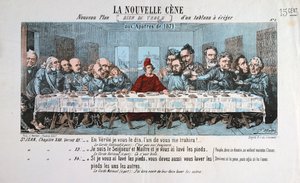 La Nouvelle Cène, Pariser Kommune, 1871 von Unbekannt
