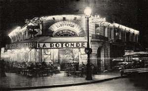 La Rotonde, Boulevard du Montparnasse, ca. 1925 von Unbekannt