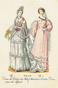 Dame des Ordens der Sklaven der Tugend und Dame des Ordens des Sternenkreuzes von Unbekannt