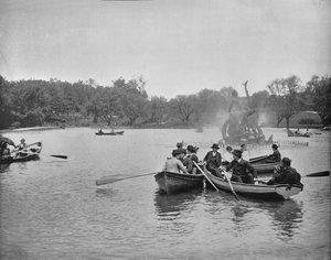 See im Wade Park, Cleveland, Ohio, um 1897