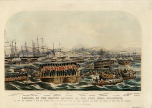 Landung der britischen Division am Alten Fort, in der Nähe von Sewastopol, 1854