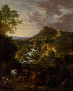 Landschaft mit den Kaskaden von Tivoli