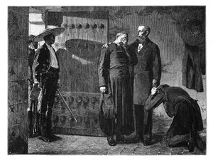Letzte Momente des Kaisers Maximilian, 1867, spätes 19. Jahrhundert