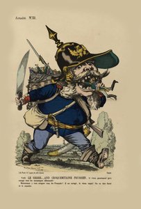 Der große deutsche Oger. König Wilhelm isst die deutschen Kleinstaaten, 1866