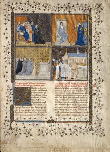 Blatt aus einem Manuskript von Valerius Maximus, französisch, ca. 1380-90