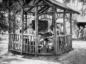 Lernen im Wald von Charlottenburg, Berlin, Deutschland, 1922