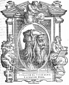 Leonardo da Vinci. Aus: Giorgio Vasari, Die Leben der ausgezeichnetsten italienischen Maler, Bildhauer und Architekten, 1568