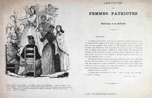 Les Clubs des Femmes Patriotes, Pariser Kommune, 1871