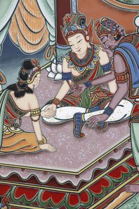 Leben des Buddha. Als der Junge das Alter von 16 Jahren erreichte, arrangierte sein Vater seine Ehe mit Ya