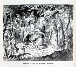 Liudolf bittet seinen Vater um Vergebung, 1882